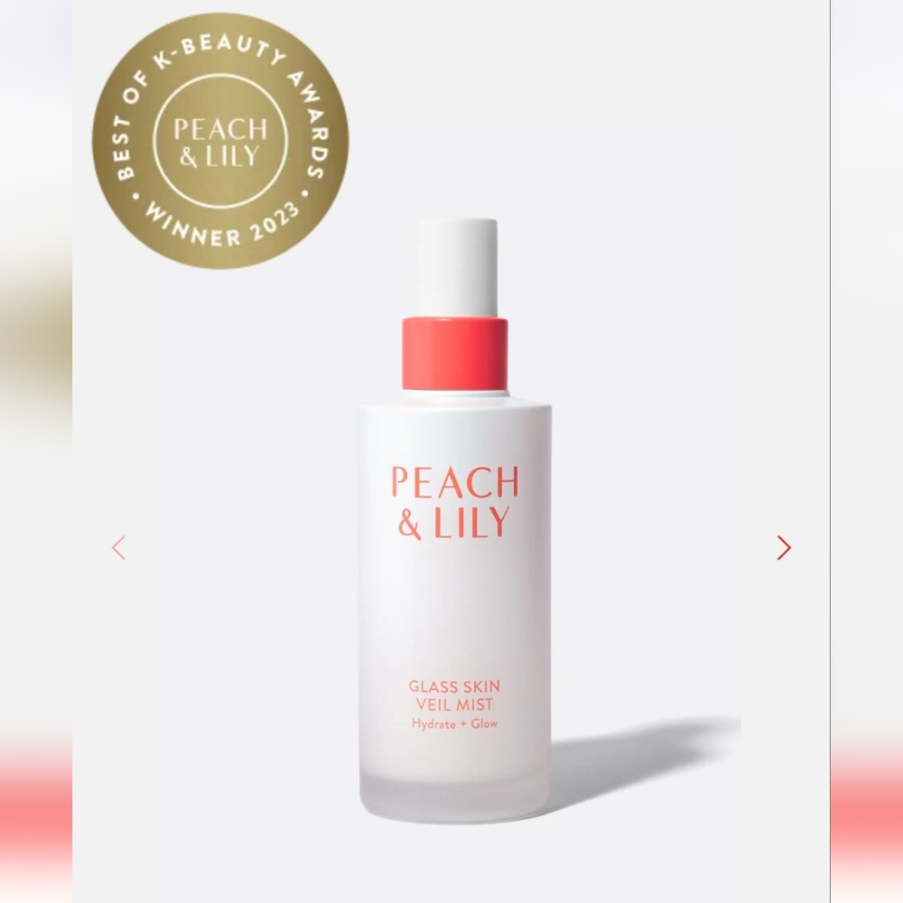 NIB Peach & Lily Glass Skin Veil Mist Hydrate + Glow 3.38 fl oz 100ml